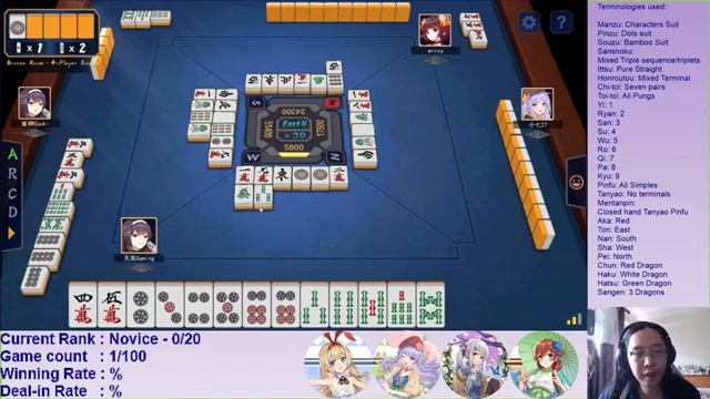 [Mahjong Soul EN] 100 Games Challenge on Mahjong Soul EN! How far would I get? [Game 1/100] смотреть онлайн