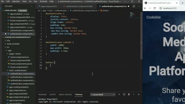 Angular Project 1: Building a Social Media Site Part 3: Authenticator Component смотреть онлайн