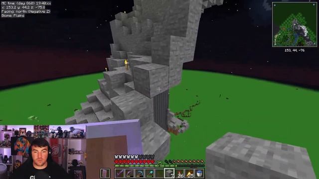 How To Build A Mountian In Superflat Hardcore Minecraft!!!