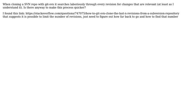 Is there a faster way to git-svn clone a wordpress plugin from the subversion repository? смотреть онлайн