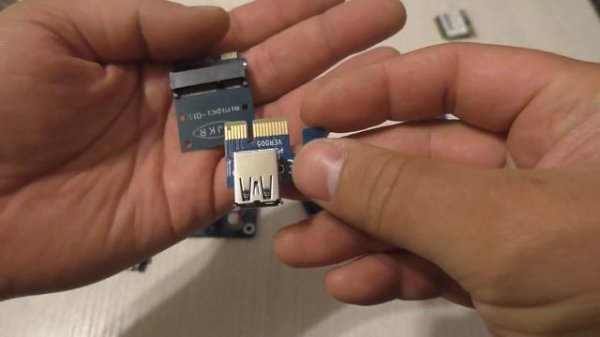 Переходник mini PCI-E to PCI-E x16. eGPU