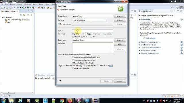 Java Tutorial for Beginners 3 - Hello World Program || Vyuha4S смотреть онлайн