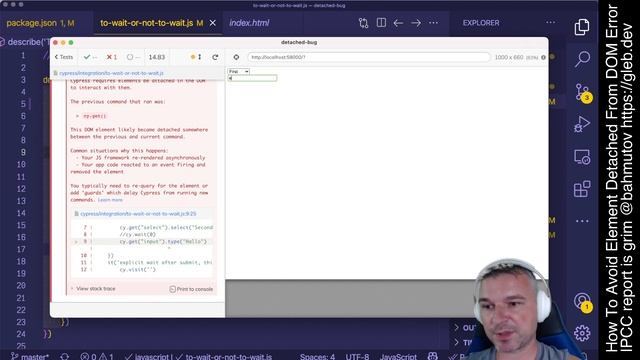 How To Avoid Element Detached From DOM Error смотреть онлайн