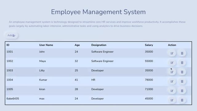 React.js Employees Management system-project смотреть онлайн