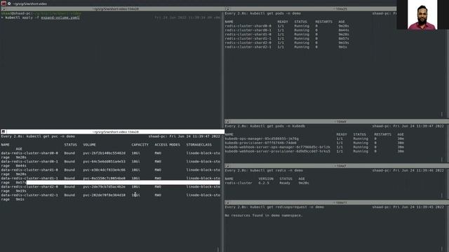 Expanding Volume of Redis Cluster using KubeDB смотреть онлайн