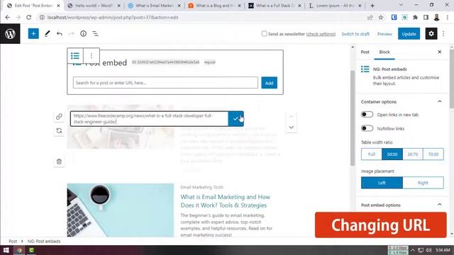 Create a weekly roundup newsletter in WordPress - Post embed block walk through смотреть онлайн