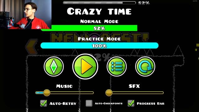 ПОЧЕМУ ЭТОТ УРОВЕНЬ ДО СИХ ПОР НЕ ОЦЕНИЛИ?!? ПРОХОЖДЕНИЕ CRAZY TIME! ► Geometry Dash #53 смотреть онлайн