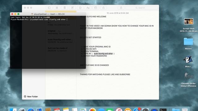 How To Change MAC Address On Any Macbook