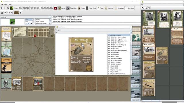 DVG Warfighter WW2 In VASSAL - Content Review & Playthrough - Tactical Combat All Frontlines + Kore