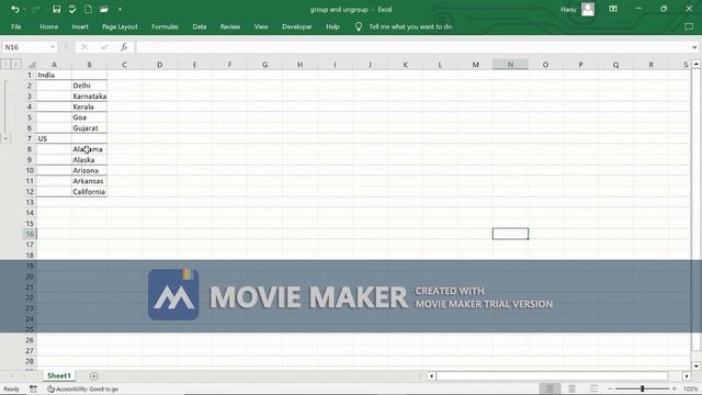 Excel: Group and Ungroup Data смотреть онлайн