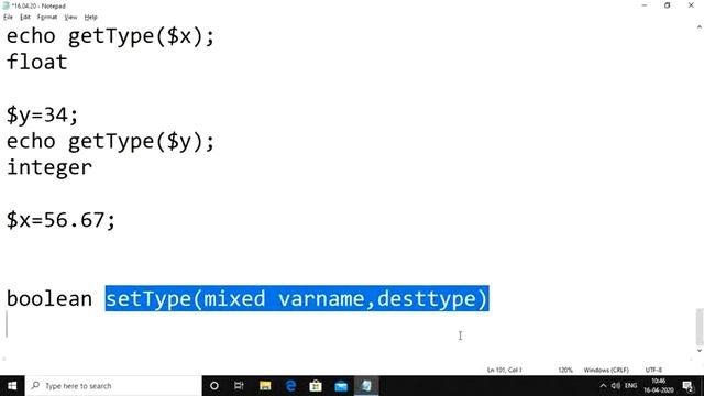 Web & Intenet Technologies_JNTUA_UNIT III_ PHP Data Types_16.04.20 смотреть онлайн