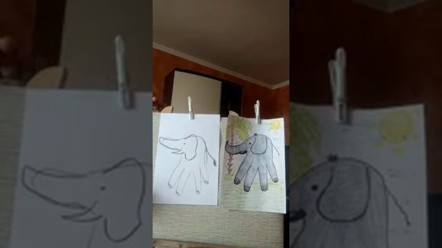 "Слон". Воспитатель Редько Ирина Алексеевна. Цикл занятий по рисованию ладошкой. смотреть онлайн