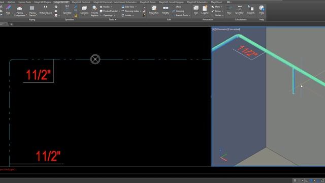 MagiCAD Sprinkler , AutoCAD to REVİT смотреть онлайн