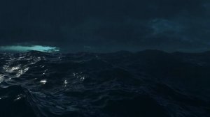 Thunderstorm sounds for sleep with rain, ocean waves, and thunder and lightning sounds