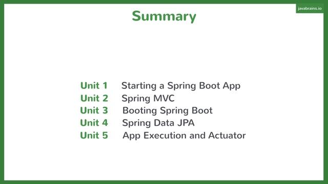 Spring Boot Quick Start 34 - Wrap Up смотреть онлайн