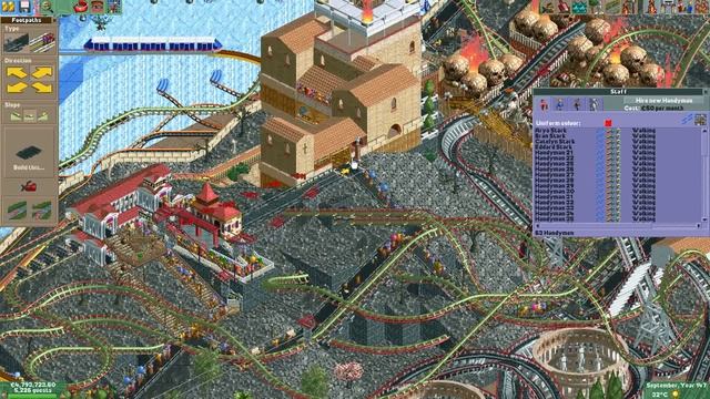 Let's Play RollerCoaster Tycoon 2 (Big Mountains) - Ep. 32: YELLOW SKI LIFT смотреть онлайн