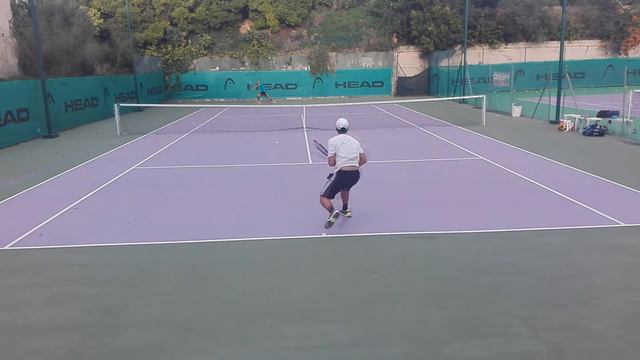 Santiago Haas (blue shirt) vs Eric caleguer (ATP #1425) смотреть онлайн