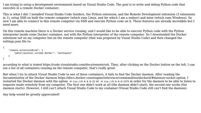 Developing with Visual Studio Code in a remote container смотреть онлайн