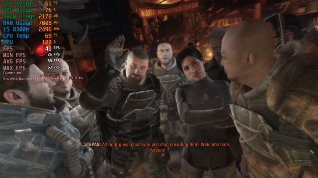 Metro Exodus - GTX 1050 Ti Acer Nitro 5 Benchmark - Ultra Settings смотреть онлайн