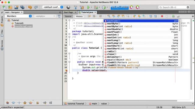 How to set value by user input; Using Scanner method in Java. смотреть онлайн