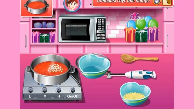 Кухня Сары Пицца на День святого Валентина ИГРА /// Sara's Cooking Class Valentine Pizza GAME смотреть онлайн