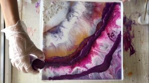 Рисование  эпоксидной  смолой с технике "жеода" 02.