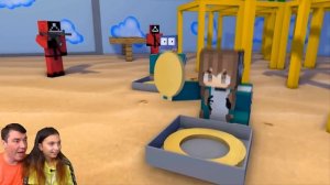 ХАГИ ВАГИ в МАЙНКРАФТ! ИГРА в КАЛЬМАРА  - SQUID GAME! Monster School MINECRAFT ЧЕЛЛЕНДЖ Валеришка