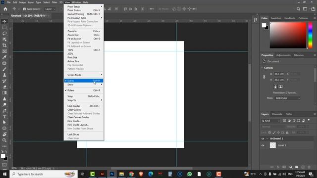 Adobe Photoshop Guidelines Missing | How to Use Ruler Tool in Photoshop 2023 смотреть онлайн