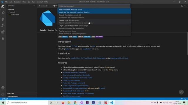 4 | Dart Programming Tutorial in Tamil | Getting Started With VS Code | Dart Extension смотреть онлайн