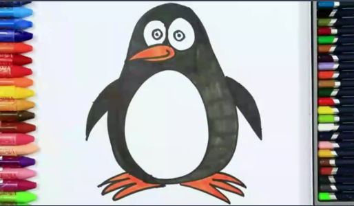 Пингвин. Рисуем с ребенком смотреть онлайн