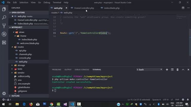 6-Controllers and Views in Laravel || Laravel Framework 5.8 Tutorial (Urdu/Hindi) смотреть онлайн