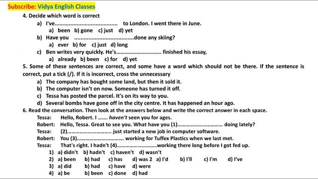 Mock Test: Past Present and Future Tense (Advanced Level) смотреть онлайн