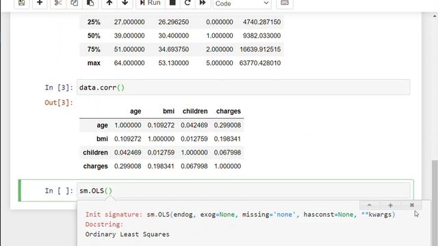 Python 1 Warmup Descriptive statistics and regression analysis смотреть онлайн