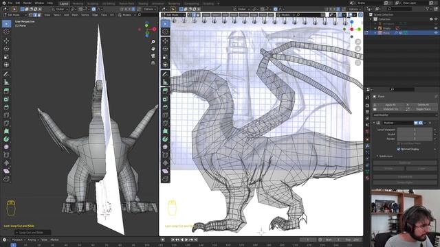 How to make your Dragon - Blender Beginner Tutorial - Part 1 (Skin Modifier/Multires/Rigging) смотреть онлайн