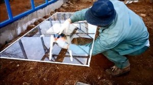 установка стекла на герметик