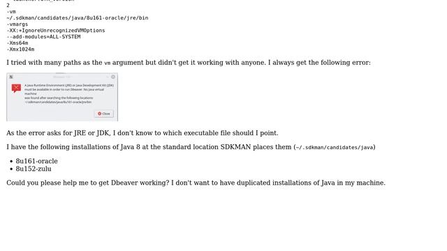 Ubuntu: Dbeaver with SDKMAN JRE JDK location смотреть онлайн