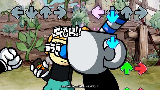 Friday Night Funkin' VS YOU IS A Mother Funkin | Cuphead Meme (FNF Mod/Hard) смотреть онлайн