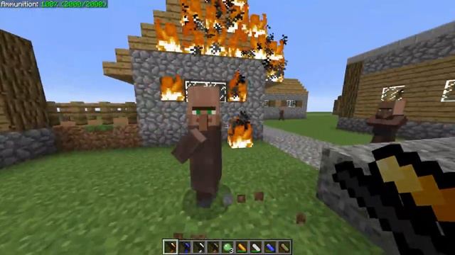Minecraft Mod Review: ELEMENTAL GUNS! смотреть онлайн