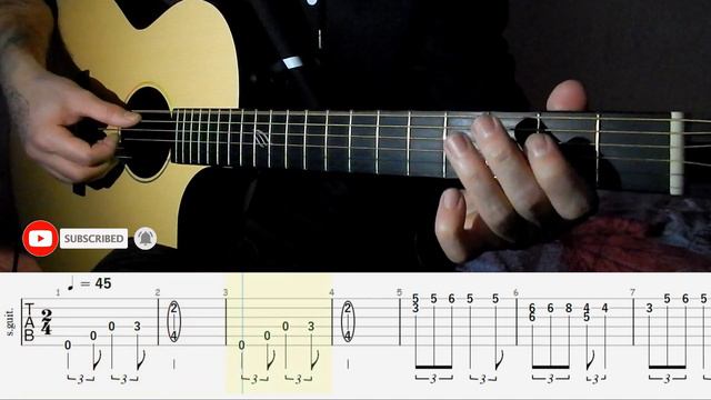 Guitar Tab The Witcher 3 - Gaunter o' Dimm Theme смотреть онлайн