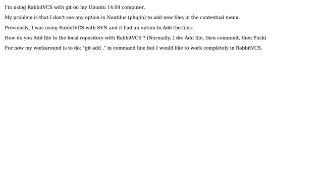 Ubuntu: rabbitvcs + git + add files смотреть онлайн