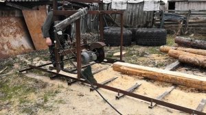 самодельная дисковая угловая пилорама