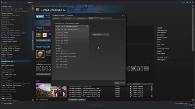 EU4: How To Revert To A Previous Patch