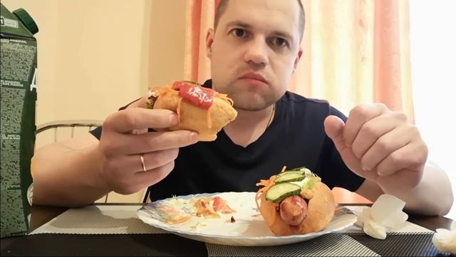 Домашние Хот доги. Приятного аппетита!! смотреть онлайн