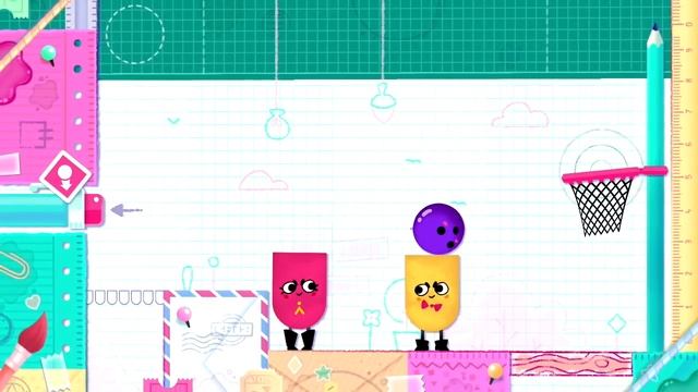 Nintendo SnipperClips Cut it out, together! Nosiy Notebook Gameplay Walkthrough Switch смотреть онлайн