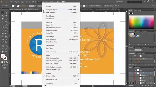 Урок 15. Использование режимов просмотра в Adobe Illustrator. Полный курс обучения с нуля смотреть онлайн