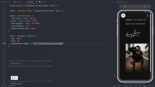 Aminated Portfolio Website HTML CSS JS | No Frameworks смотреть онлайн