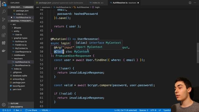 GraphQL Typescript Authentication Boilerplate смотреть онлайн