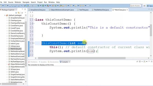 Java Programming Tutorial - 21 this keyword to invoke current class constructor смотреть онлайн