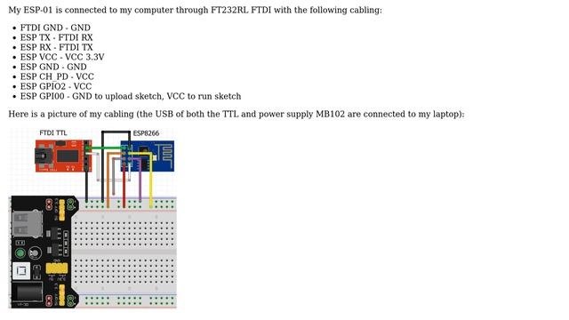 Arduino: Cannot run WiFi sketch on ESP-01 смотреть онлайн