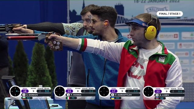 Final 10m Air Pistol Men - ISSF GP 10m, Osijek, Croatia (20.01.2022) смотреть онлайн